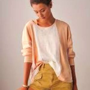 Saturday Sunday by Anthropologie Two Toned Orange Sherbet Thin Pullover S - L